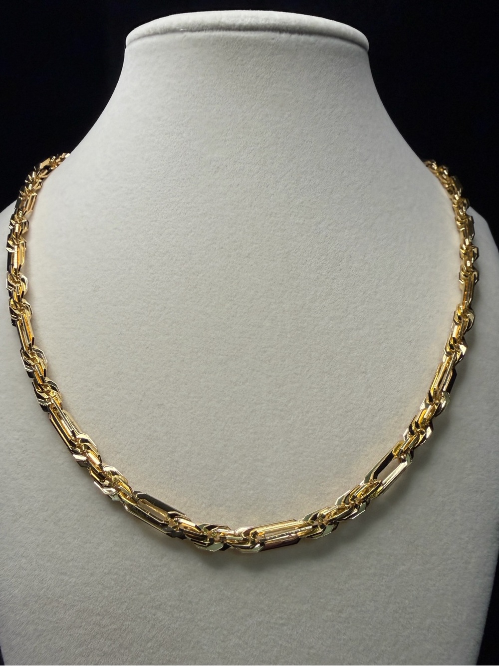 Figarope Milano 20in 5MM 14K Stamped Gold Premium finish necklace Brand New